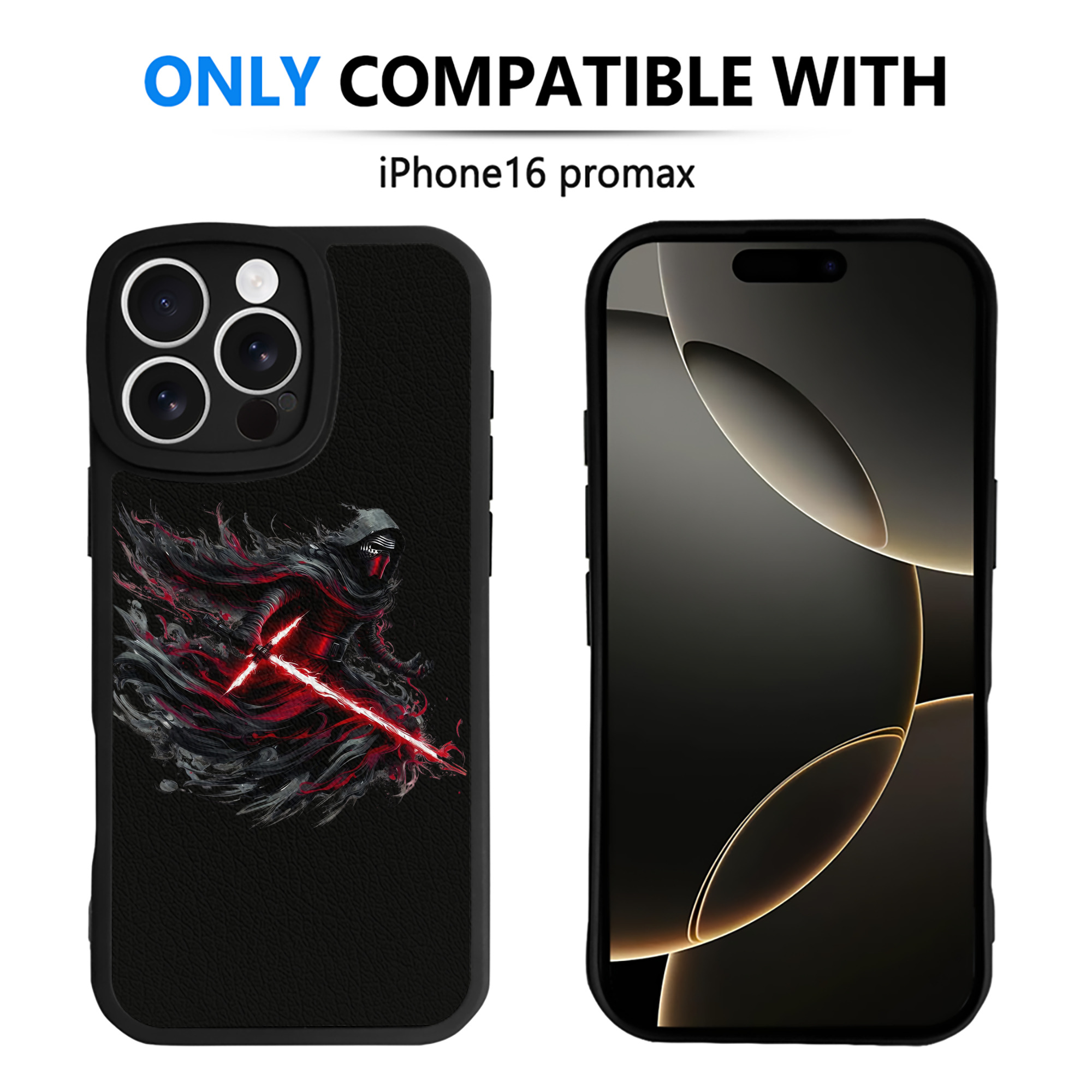 （画像用） スター・ウォーズ Star Wars 【iPhone 16シリーズ対応】シリコンスマホケース（レザー調） 材質：シリコン